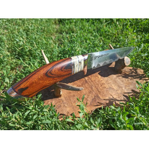 БАГІРА ніж ручної роботи, сталь CPM REX 121 в обкладинках 95х18, 67 HRC. Photo 3